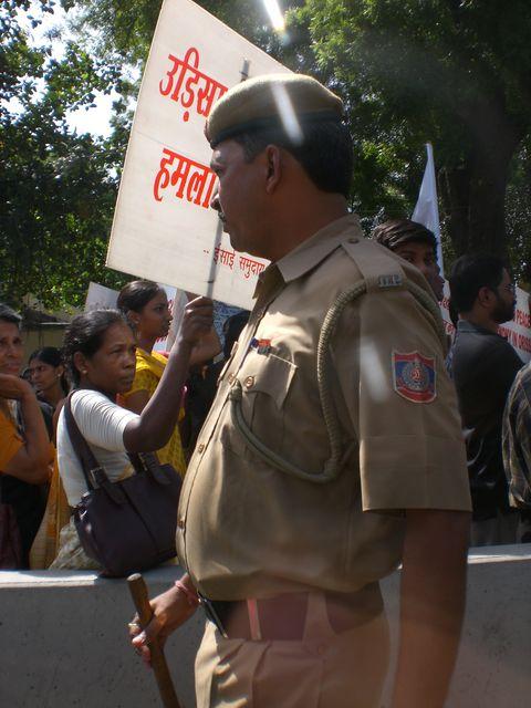 red fort protest