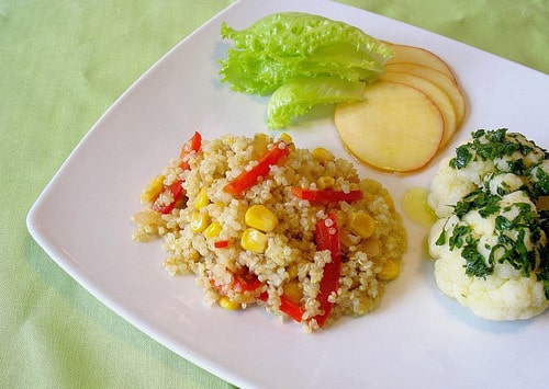 plate of quinoa