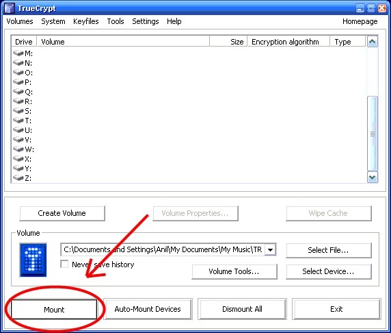 truecrypt hidden volumes