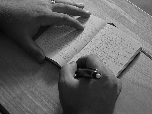 writing in a journal