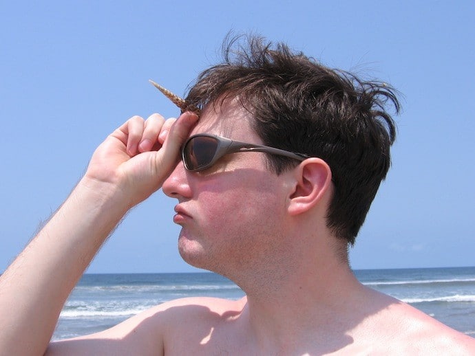 ryan on the beach at mazatlan