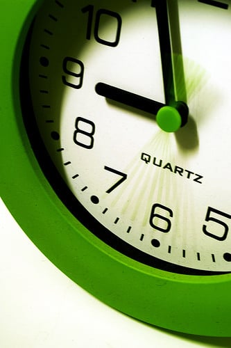 green clock