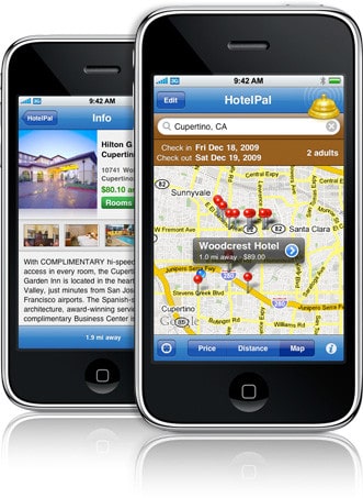 hotelpal on the iphone