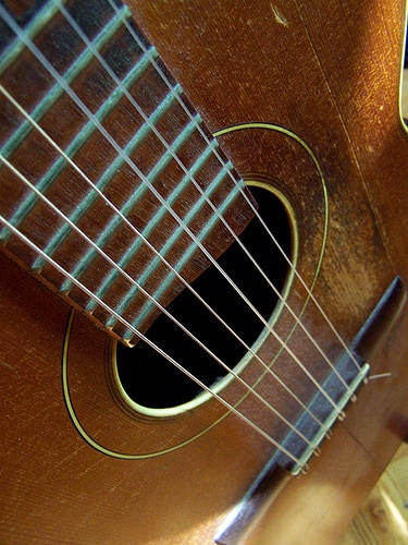 old classical guitar