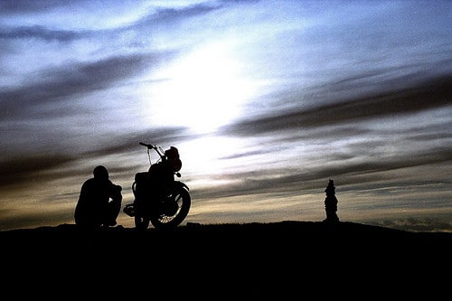 motorcycle silhouette