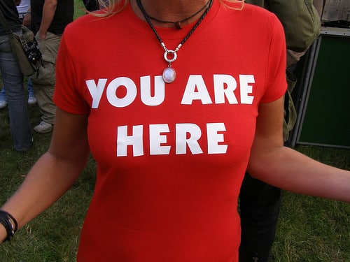 you are here shirt