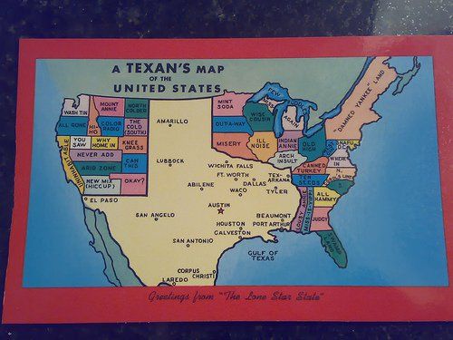 a texans map of the us