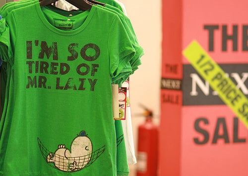 mr lazy t shirt