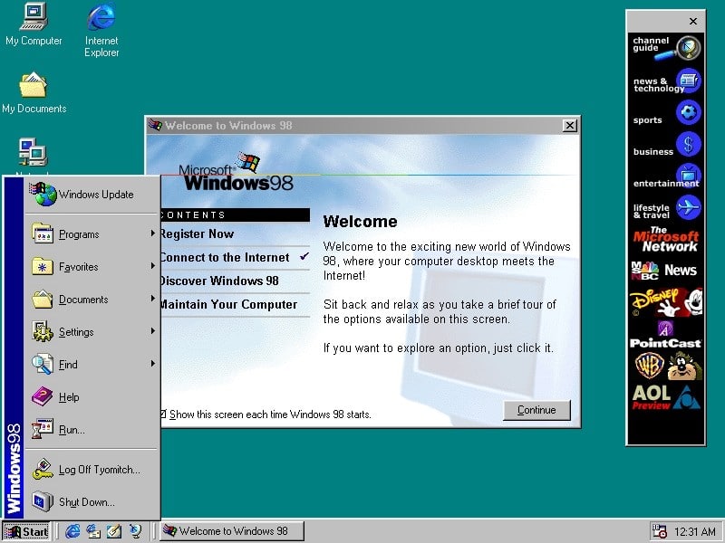 windows 98