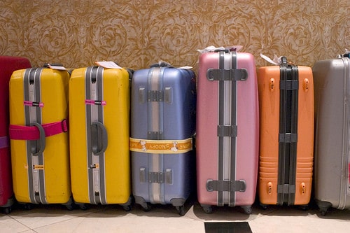 colorful luggage