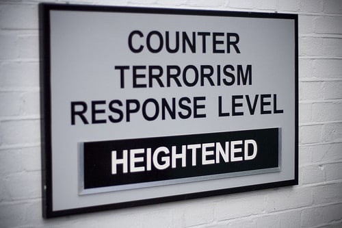 terrorism response sign