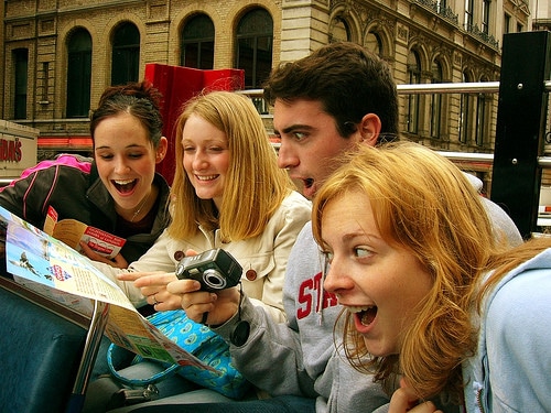 tourists in europe