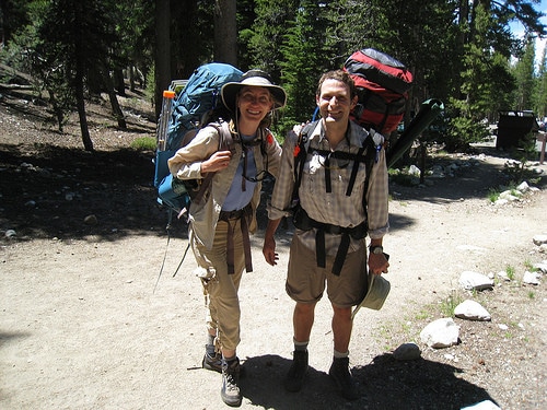 two backpackers