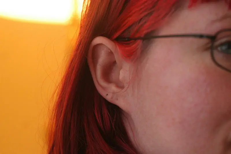 woman's ear