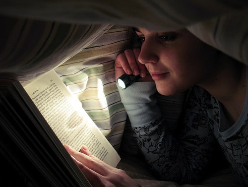 reading under the covers