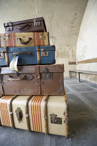 antique luggage