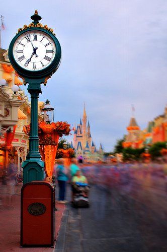 clock at disneyland