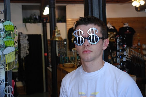 dollar sign glasses