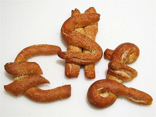 pretzel money symbols