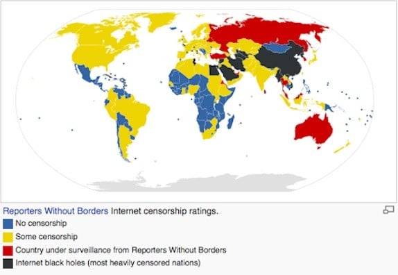 internet censorship around the world