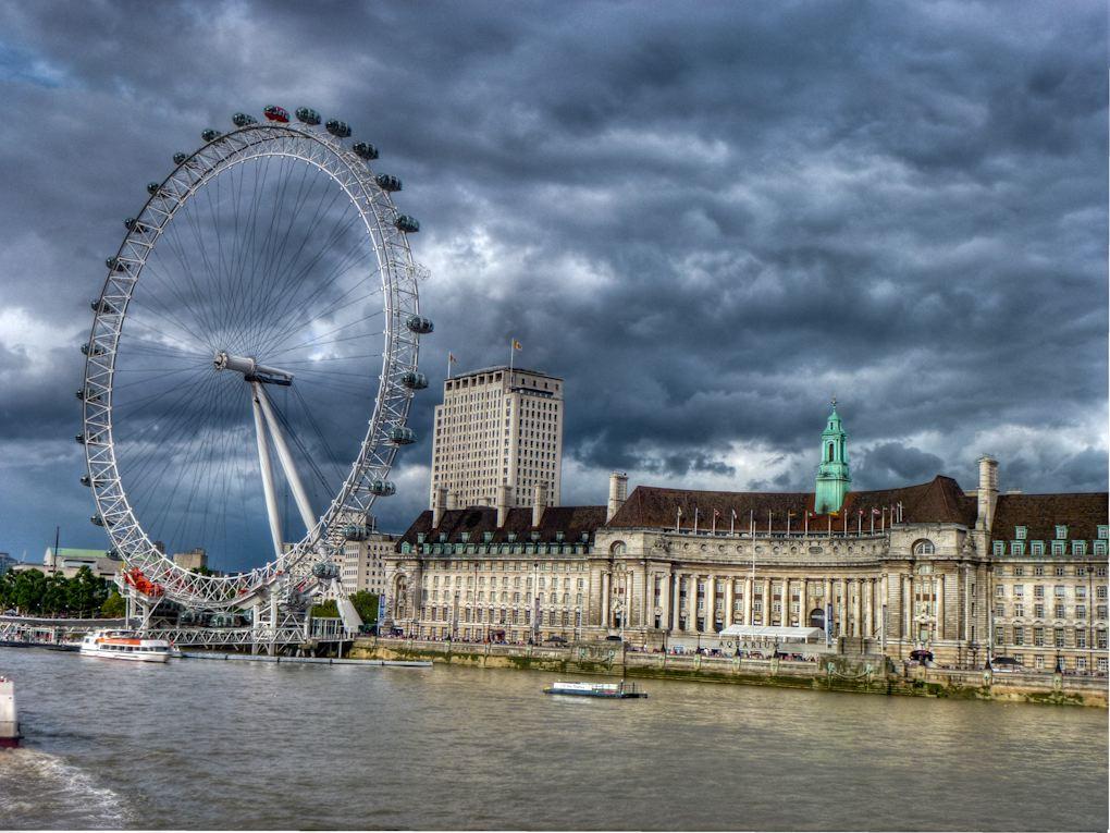 Wallpaper London Eye, England, Travel. Tourism, Night, Architecture #4436