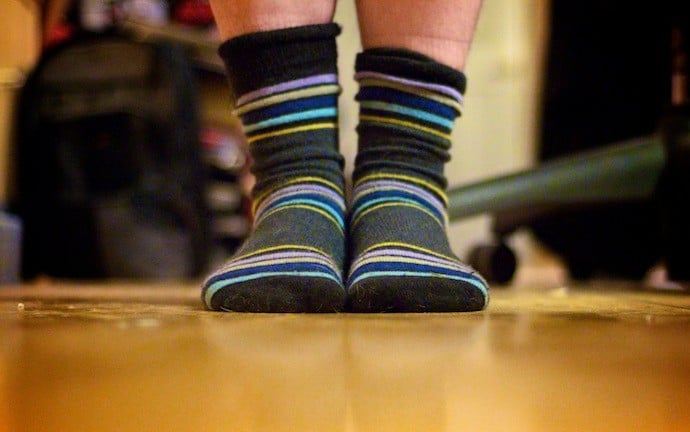 colorful wool socks