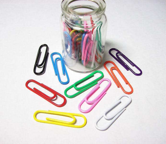 color paper clips