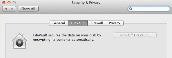 mac os x filevault