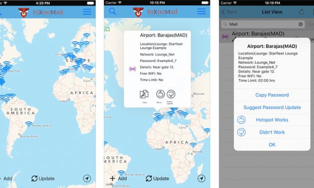 WiFox App Is A Continuously Updated Map Of Wireless Passwords From Airports And Lounges Worldwide
