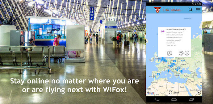 WiFox, The Map Of Current Airport Wireless Passwords Worldwide, Is Now Available On Android